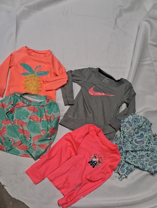 Nike Other - 5 Girls' 2T Mixed Long Sleeve Rash Guards - Coral, Gray, Teal